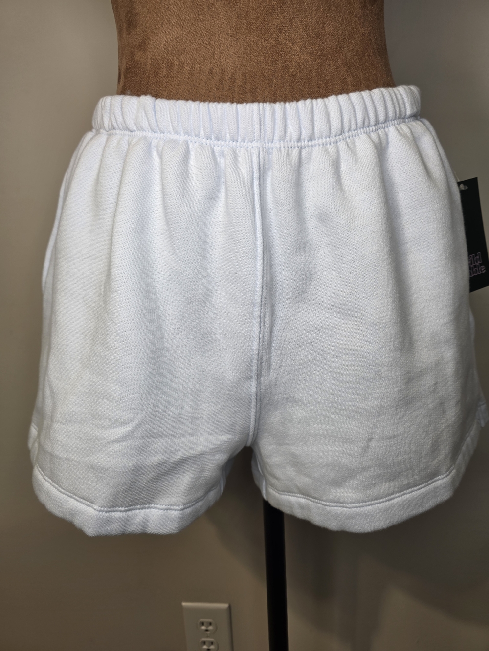 Soft Lounge High-Rise Baby Blue Shorts | Cozy Minimal Everyday Essential |